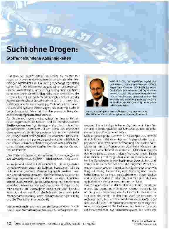 Vorschauseite 1: Sucht ohne Drogen Stoff ungebundene Abhängigkeiten
