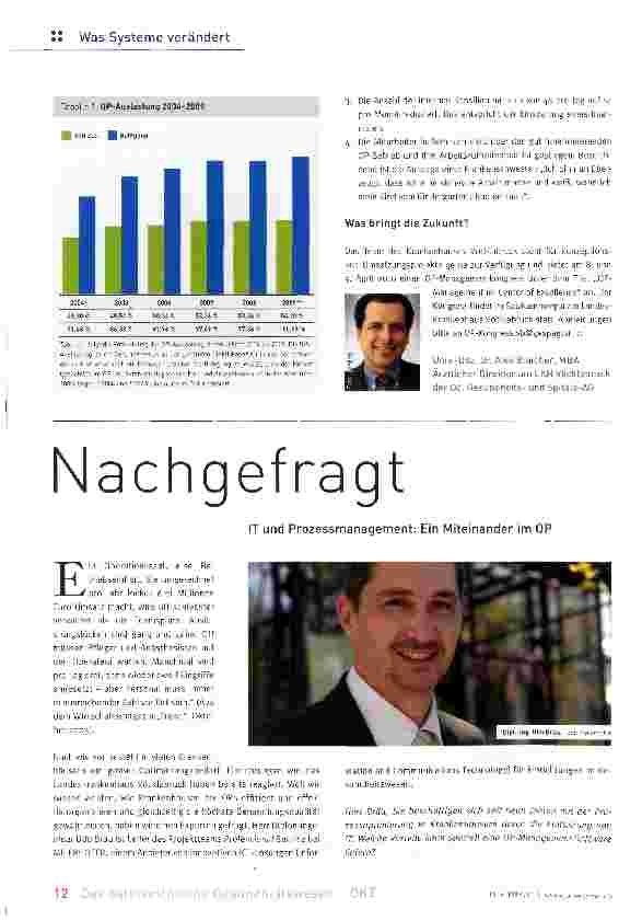 Vorschauseite 1: Nachgefragt IT und Prozessmanagement: Ein Miteinander im OP