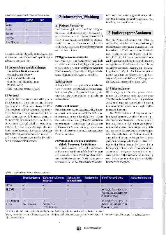 Vorschauseite 2: Maßnahmen beim Auftreten multiresistenter Erreger (MRE)