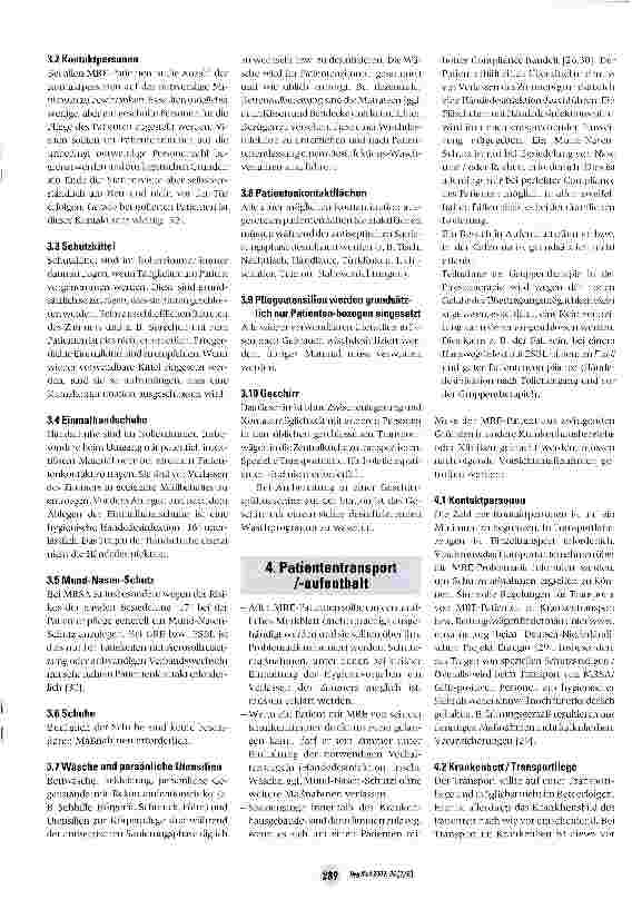Vorschauseite 3: Maßnahmen beim Auftreten multiresistenter Erreger (MRE)