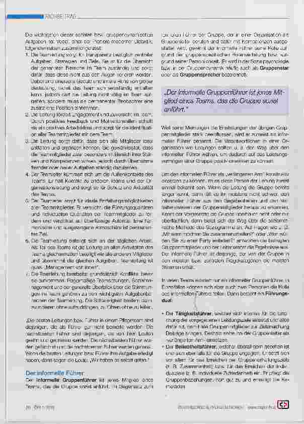 Vorschauseite 2: Erfolgreiche Pflegeteams bilden, entwickeln und stärken