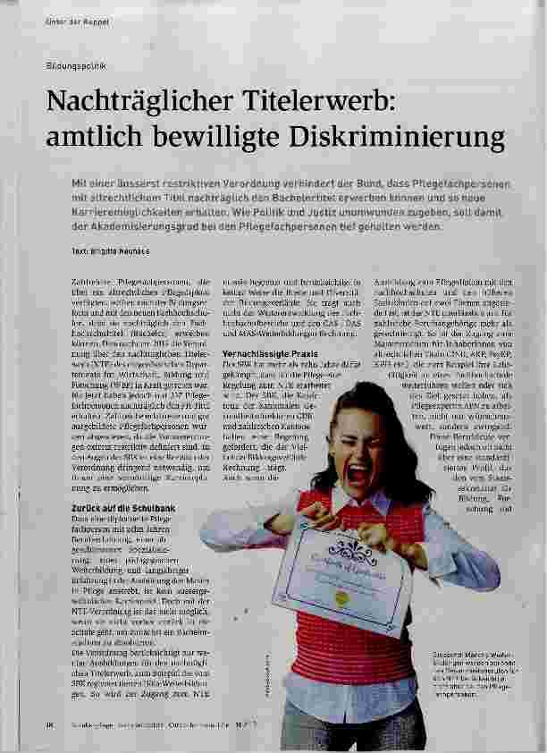 Vorschauseite 1: Nachträglicher Titelerwerb: amtlich bewilligte Diskriminierung