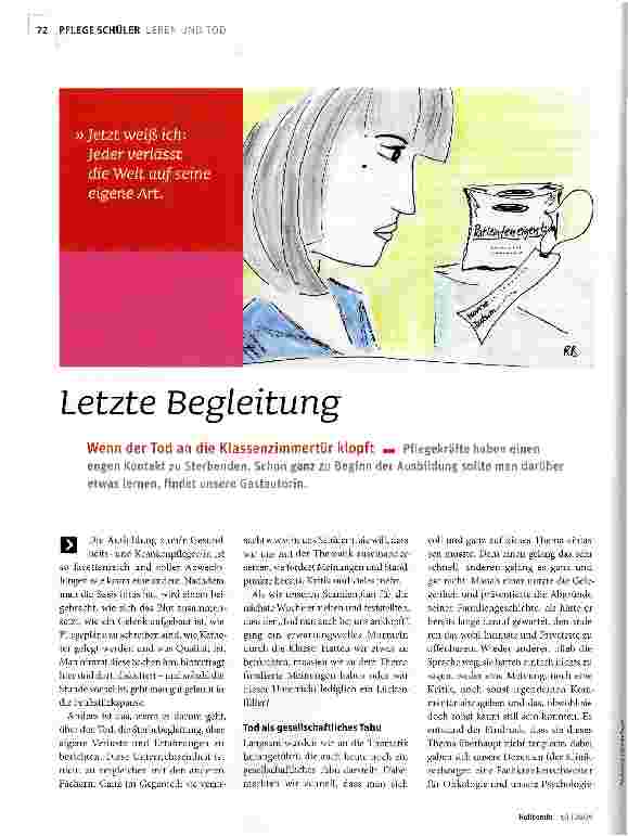 Vorschauseite 1: Letzte Begleitung