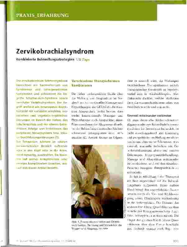 Vorschauseite 1: Zervikobrachialsyndrom