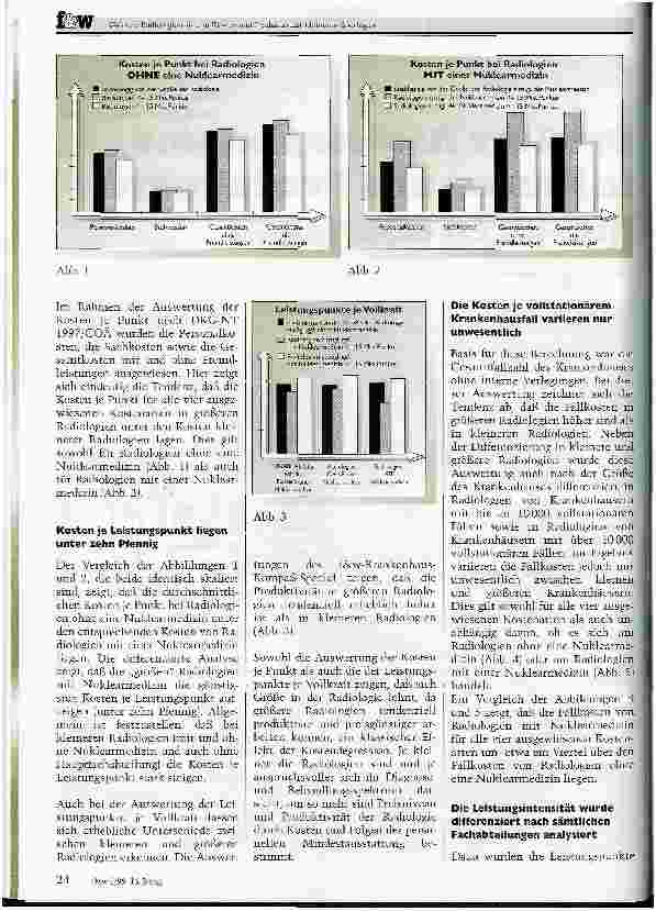 Vorschauseite 2: Größere Radiologien sind in Kosten und Produktivität kleineren überlegen