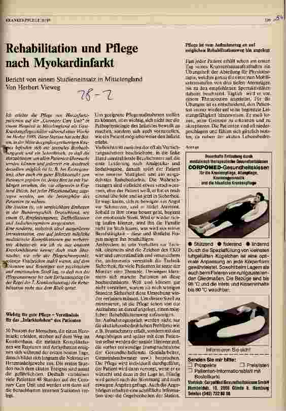 Vorschauseite 1: Rehabilitation und Pflege nach Myokardinfarkt