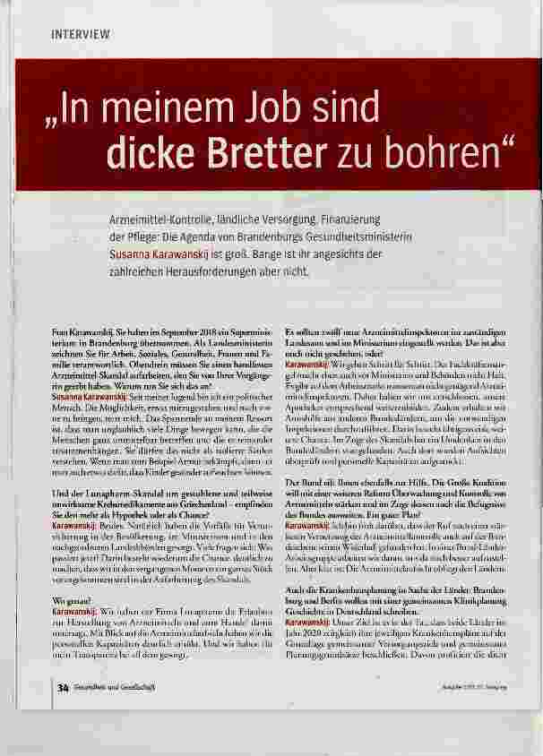 Vorschauseite 1: In meinem Job sind dicke Bretter zu bohren