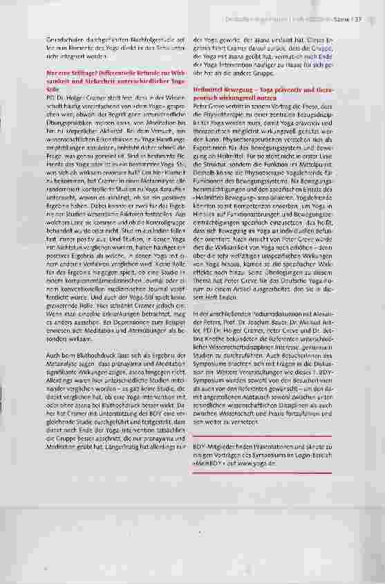 Vorschauseite 4: Yoga in Prävention und Therapie