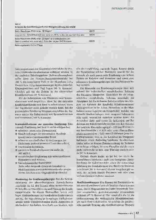 Vorschauseite 3: 69 Empfehlungen zur Ernährung in der Intensivmedizin