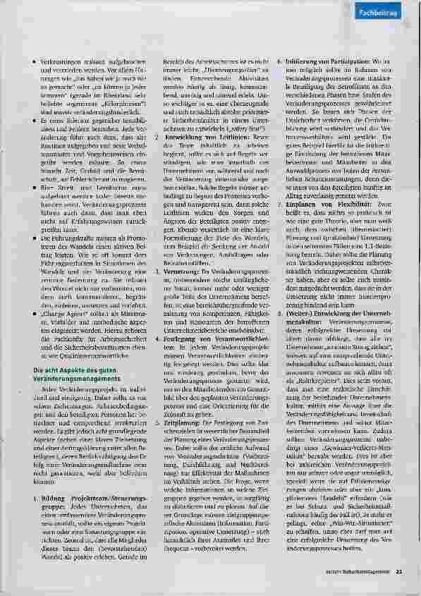 Vorschauseite 2: Veränderungsmanagement