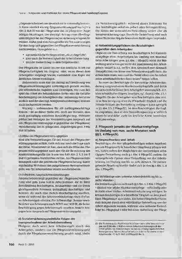 Vorschauseite 3: Eckpunkte und Probleme der neuen Pflegezeit und Familienpflegezeit