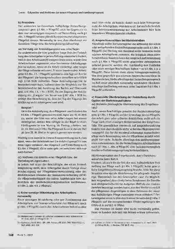 Vorschauseite 5: Eckpunkte und Probleme der neuen Pflegezeit und Familienpflegezeit