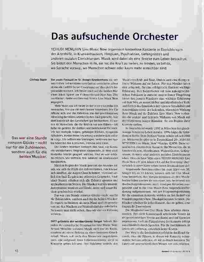 Vorschauseite 1: Das aufsuchende Orchester