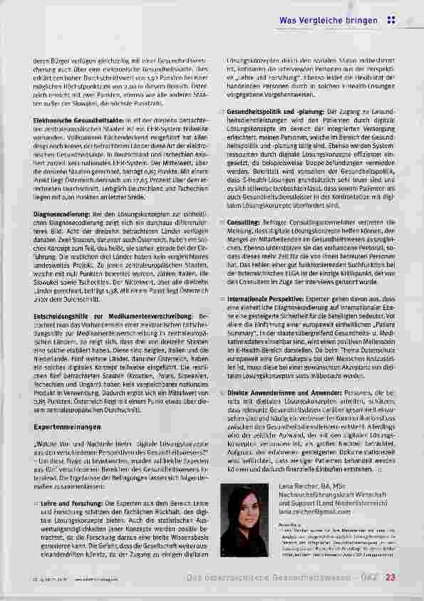 Vorschauseite 2: E-Health in Zentraleuropa