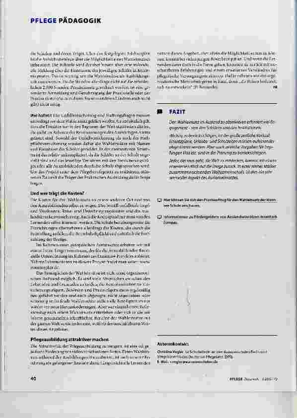 Vorschauseite 3: Zur Stippvisite in den Krankenhäusern der Weit