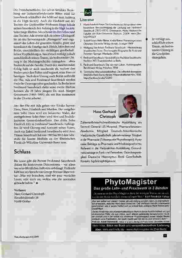 Vorschauseite 5: Ernst Ferdinand Sauerbruch -Teil 2