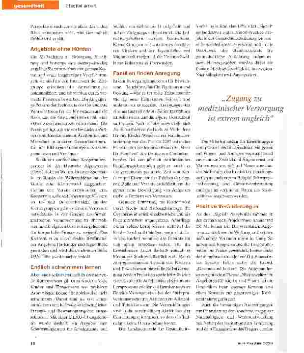 Vorschauseite 2: Im Brennpunkt: Gesundheit für alle