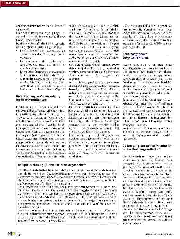 Vorschauseite 2: Servicegesellschaft: Flexibles Modell mit Zukunft