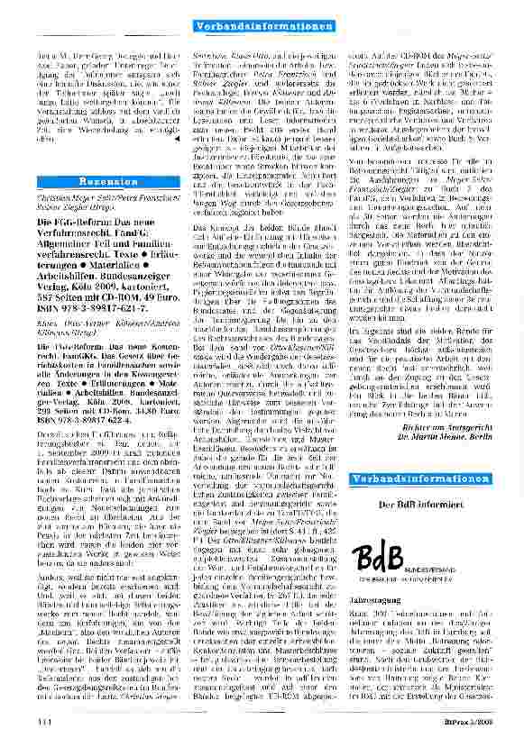 Vorschauseite 2: Tag der Betreuung am 19. März 2009 im Bundesministerium der Justiz