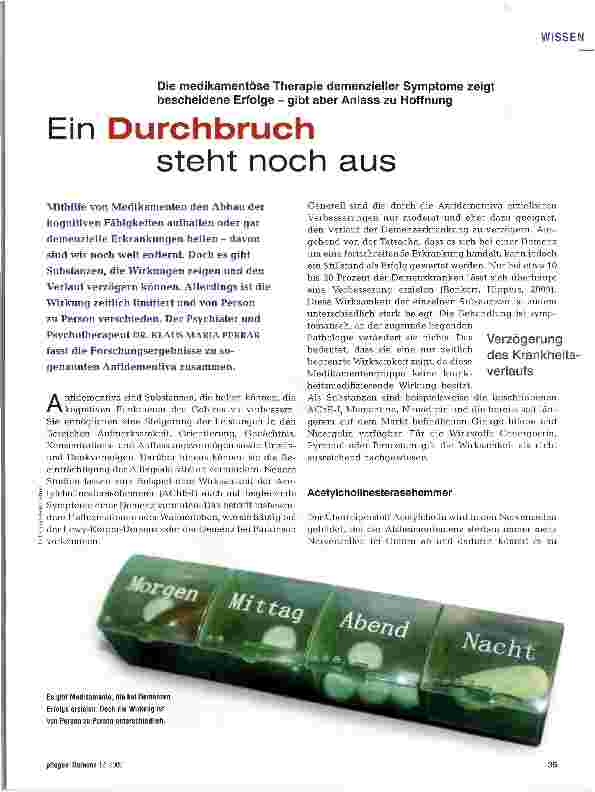 Vorschauseite 1: Ein Durchbruch steht noch aus