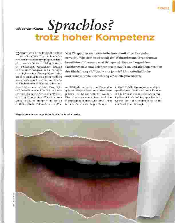 Vorschauseite 1: Sprachlos
