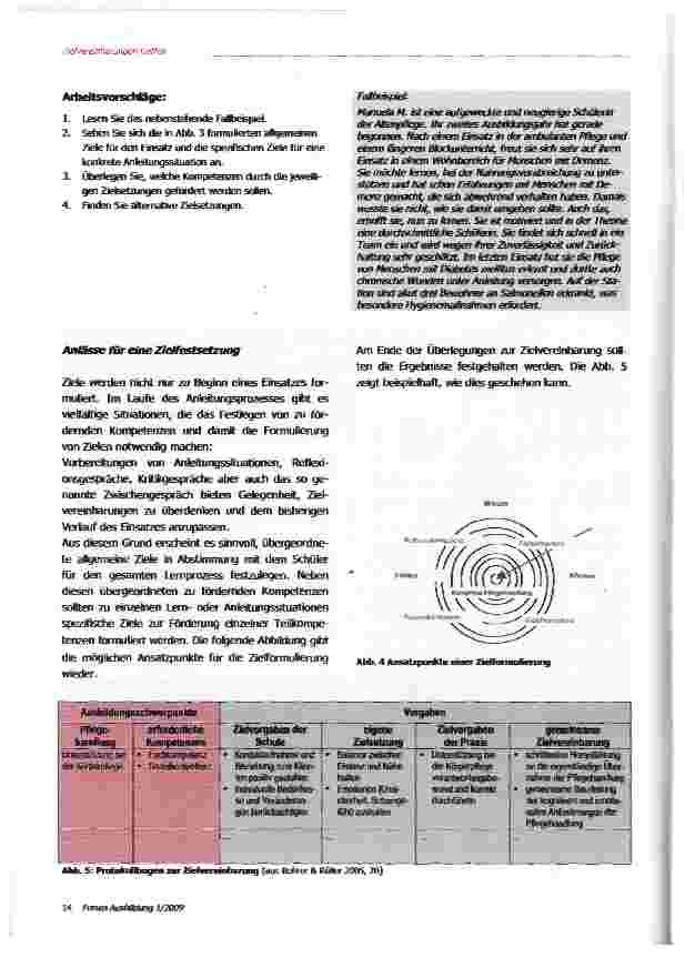 Vorschauseite 3: Zielvereinbarungen treffen
