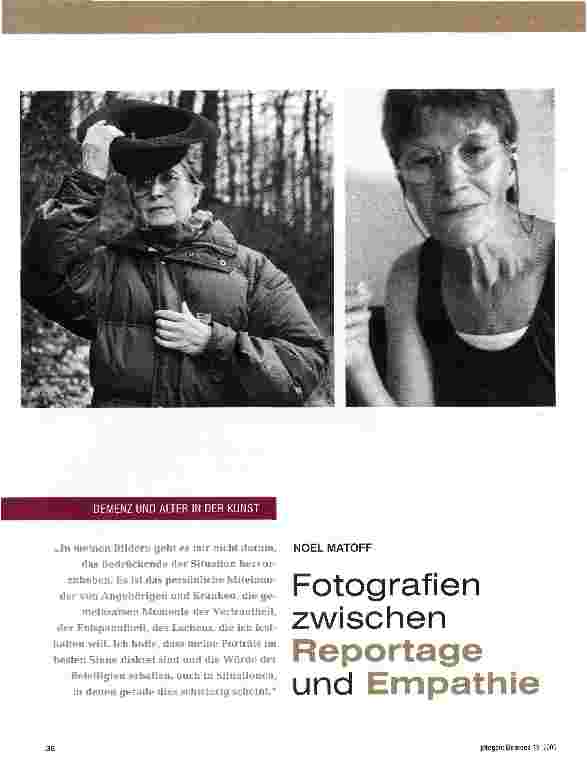 Vorschauseite 1: Fotografien zwischen Reportage und Empathie