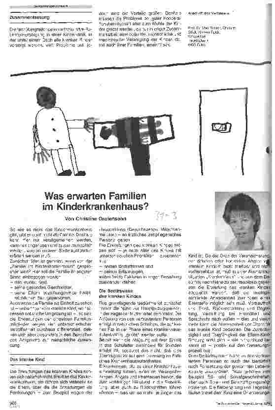 Vorschauseite 3: Die Rolle der Kinderklinik bei fachübergreifender Krankenversorgung