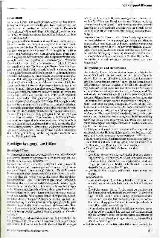 Vorschauseite 3: Altern als Frauenproblem Zur Situation älterer hilfebedürftiger Frauen und ihrer Helferinnen