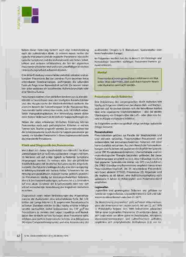 Vorschauseite 2: Pneumonie eine nicht zu unterschätzende Gefahr