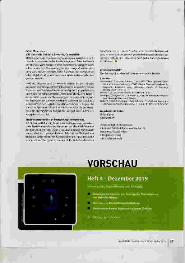 Vorschauseite 5: Pneumonie eine nicht zu unterschätzende Gefahr