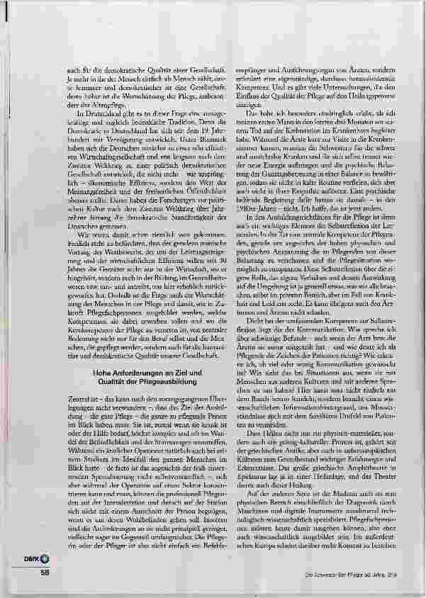 Vorschauseite 3: Die Kompetenz der Pflege
