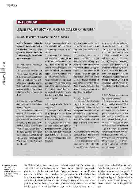Vorschauseite 3: Berufsrückkehr trotz behindertem Kind? Natürlich!