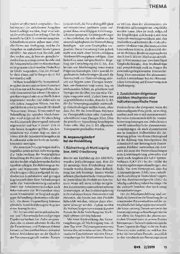 Vorschauseite 3: Anpassungsbedarf in der Arzneimittelversorgung