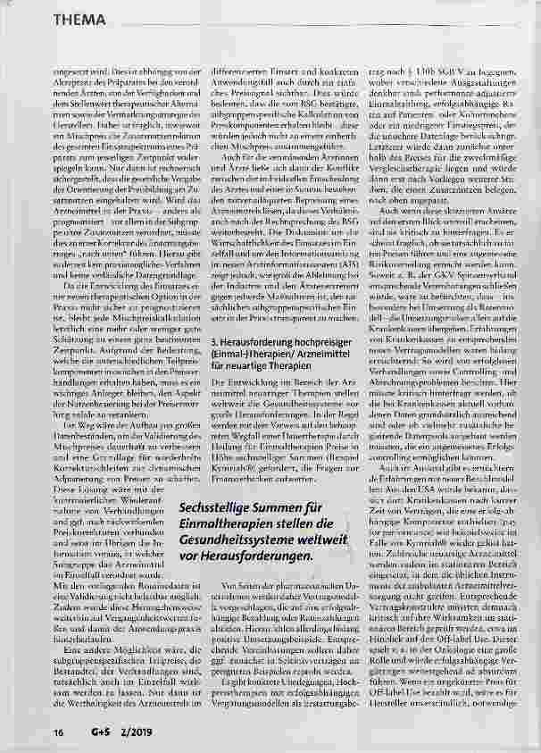 Vorschauseite 4: Anpassungsbedarf in der Arzneimittelversorgung
