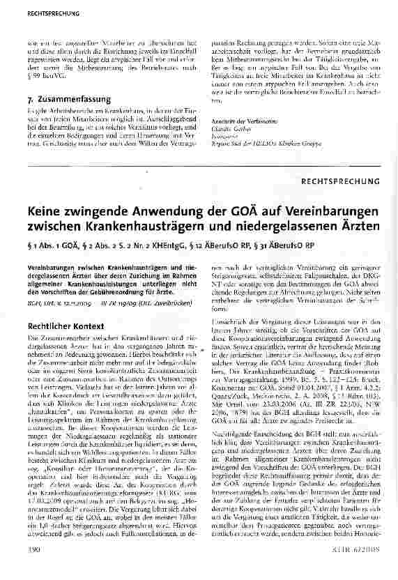 Vorschauseite 5: Honorarkraft im Krankenhaus freier Mitarbeiter?