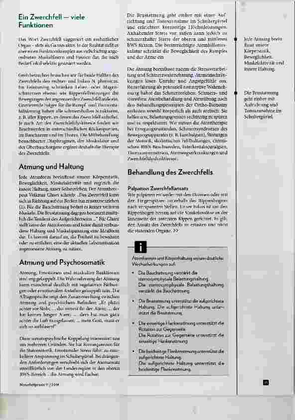 Vorschauseite 2: Funktionelle Zwerchfelldyskinesie