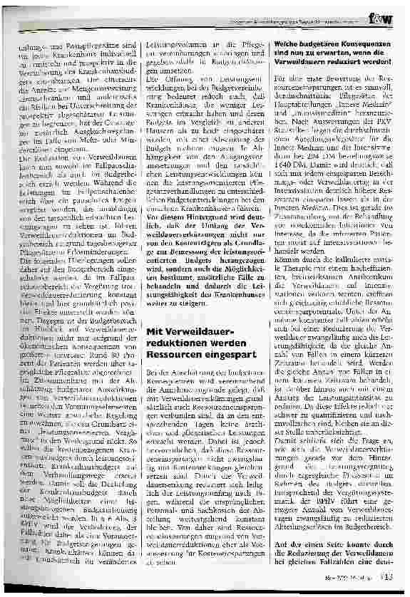 Vorschauseite 2: Ressourceneinsparungen durch Verweildauerreduktion eröffnen Entscheidungsund Handlungsoptionen