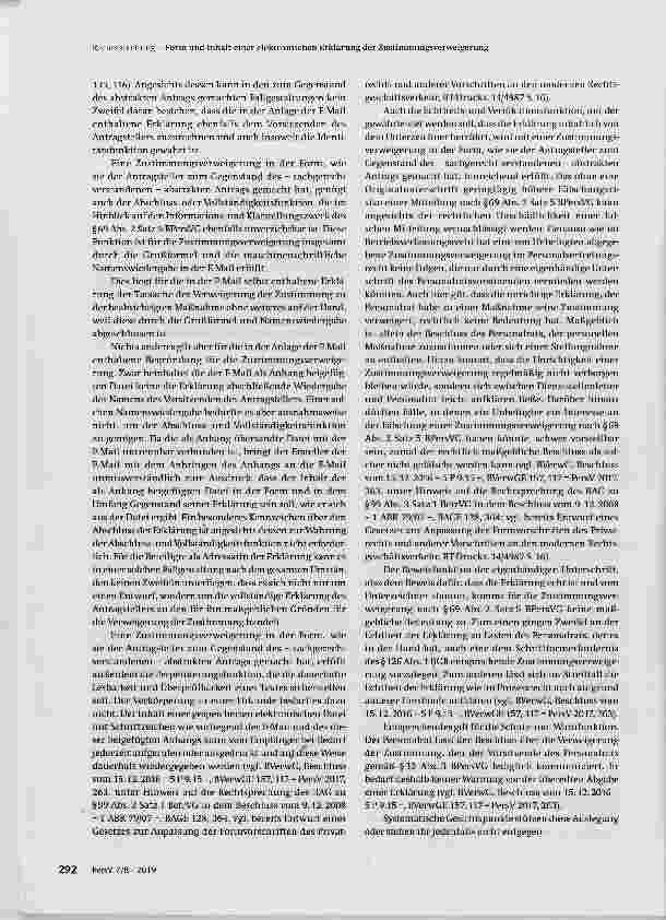 Vorschauseite 4: Form und Inhalt einer elektronischen Erklärung der Zustimmungsverweigerung