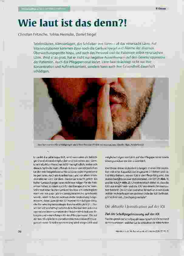 Vorschauseite 1: Wie laut ist das denn?!