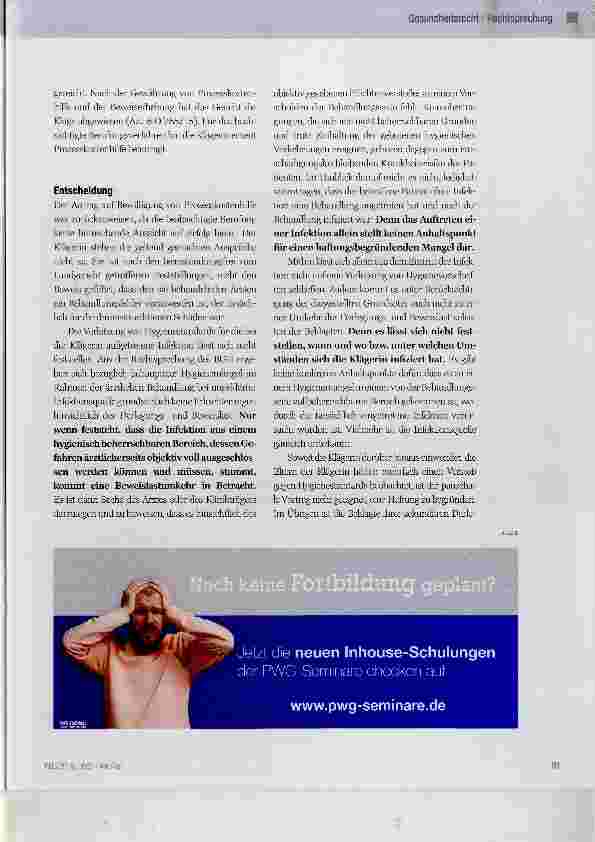 Vorschauseite 2: Einhaltung der Hygienevorschriften auf einer Neugeborenenstation