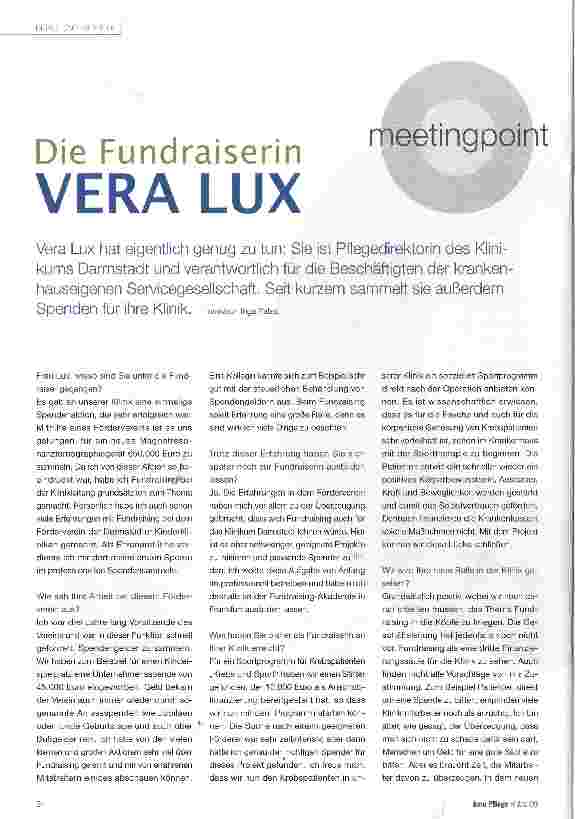 Vorschauseite 1: Die Fundraiserin VERA LUX