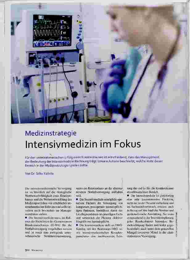 Vorschauseite 1: Medizinstrategie Intensivmedizin im Fokus