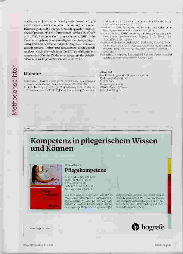Vorschauseite 2: Digitale Anwendungen für die Studienauswahl im Rahmen von systematischen Evidenzsynthesen