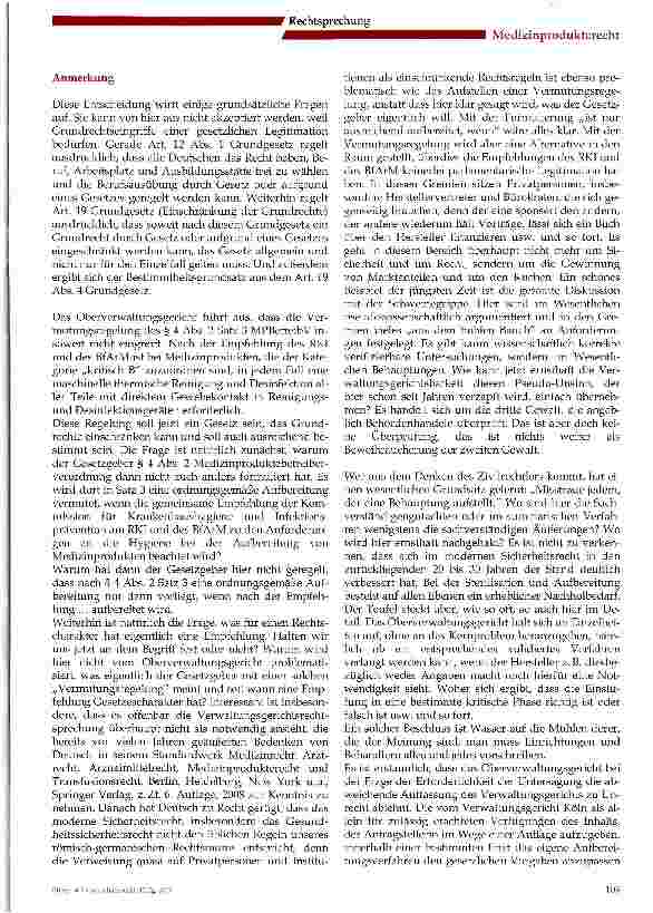 Vorschauseite 4: Die Empfehlung des RKI und des BfArM nach § 4 Abs. 2 MPBetrV ist verbindlich