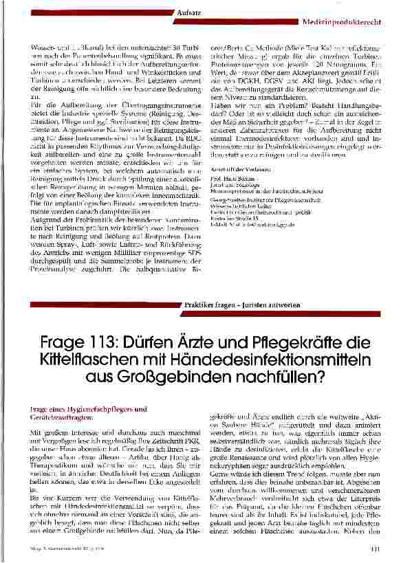 Vorschauseite 6: Die Empfehlung des RKI und des BfArM nach § 4 Abs. 2 MPBetrV ist verbindlich