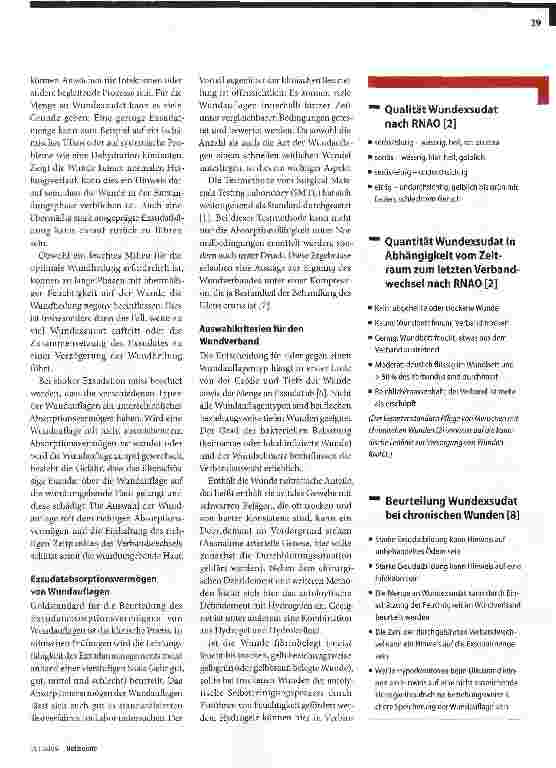 Vorschauseite 2: Exsudatmanagement