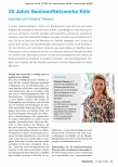 Vorschauseite 1: 20 Jahre Senioren-Netzwerke Köln Interview mit Christine Tillmann
