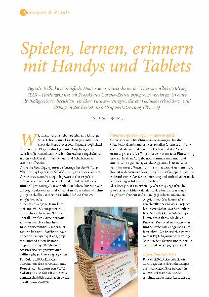 Vorschauseite 1: Spielen, lernen, erinnern mit Handys und Tablets
