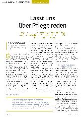 Vorschauseite 1: Lasst uns über Pflege reden.